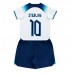 Billige England Raheem Sterling #10 Hjemmetrøye Barn VM 2022 Kortermet (+ korte bukser)